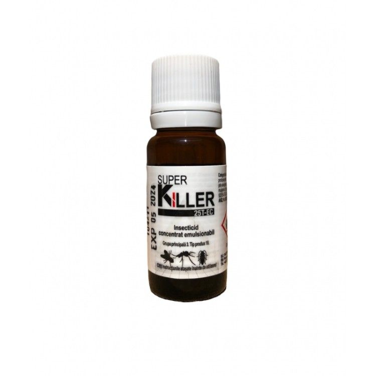 SUPER KILLER 25T-EC Insecticid, Pasteur, 10 ml (Fitosanitare)