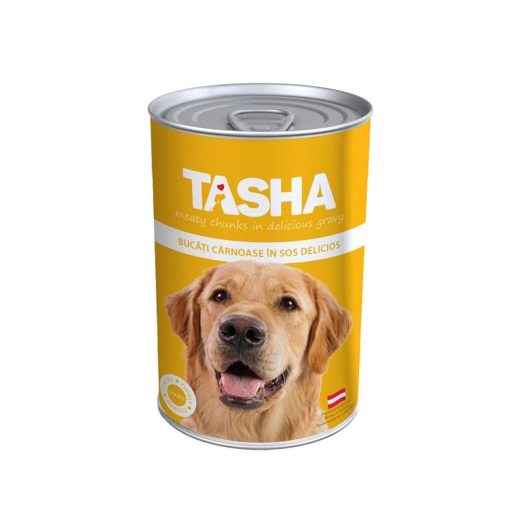 Tasha Dog Pui-Curcan Conserva 405 g