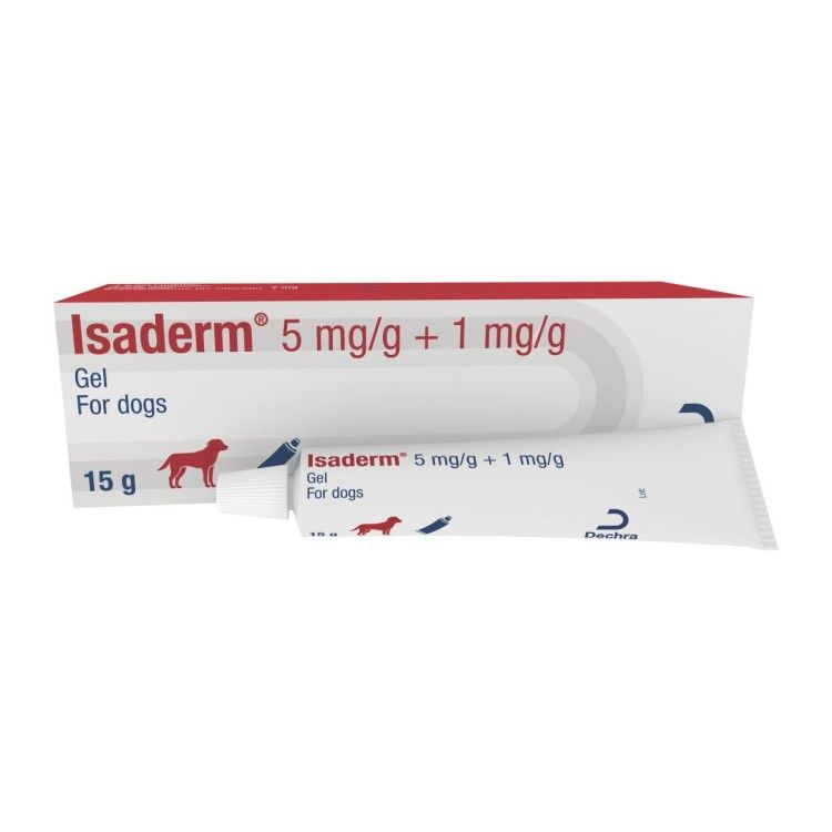 TRATAMENT DERMATITA CAINI ISADERM GEL 5MG/G+1MG/G / 041966