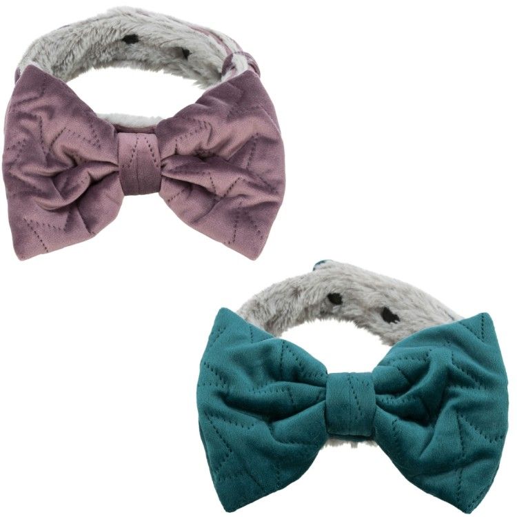 Trixie, guler Estelle cu fundita, diverse culori, 927312, M-L, 40-45 cm/ 40 mm (Accesorii - Caini)