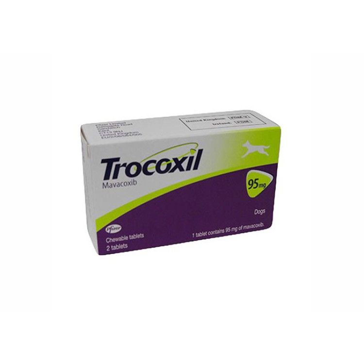 Trocoxil 95 mg, 2 tablete masticabile