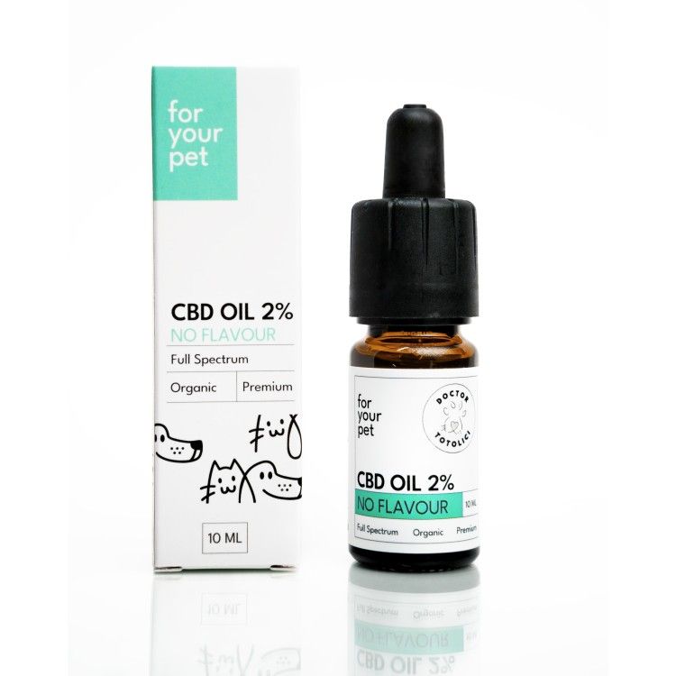 Ulei de CBD 2% pentru Caini si Pisici Fara Aroma Doctor Totolici, 10 ml (Igiena - Caini)