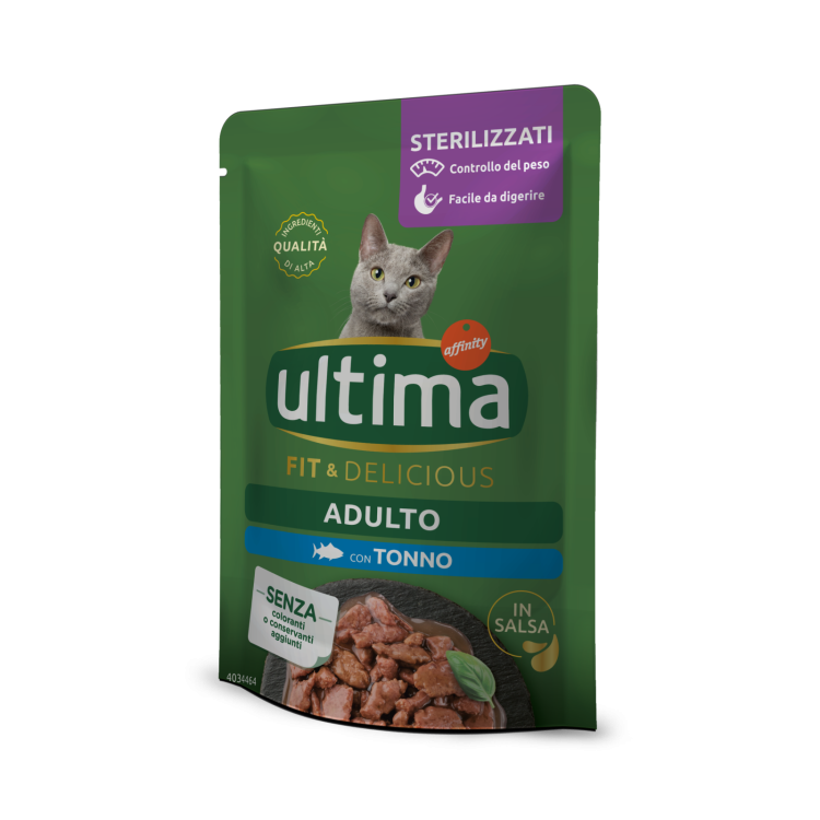 Hrana umeda pisici, Ultima Cat, Adult Sterilizat Fit & Delicious Ton, 85 g (Hrana Umeda - Pisici)