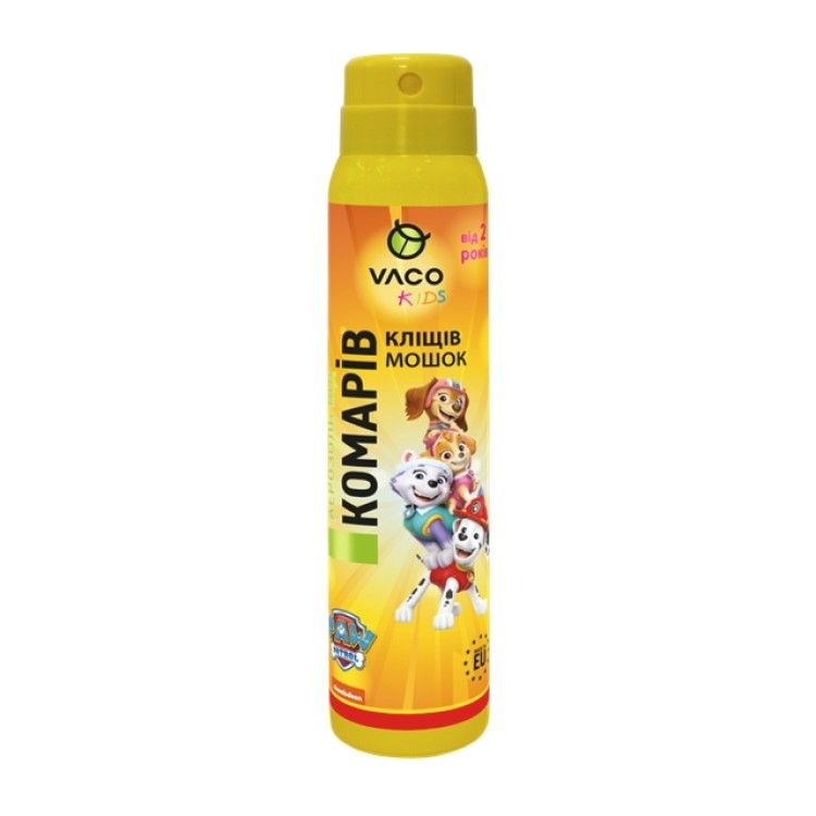 Spray anti capuse, tantari si muste negre (de la 3 ani), VACO PAW PATROL, 100 ml (Fitosanitare)