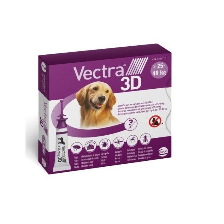 VECTRA 3D 25-40 kg/ 3 pipete