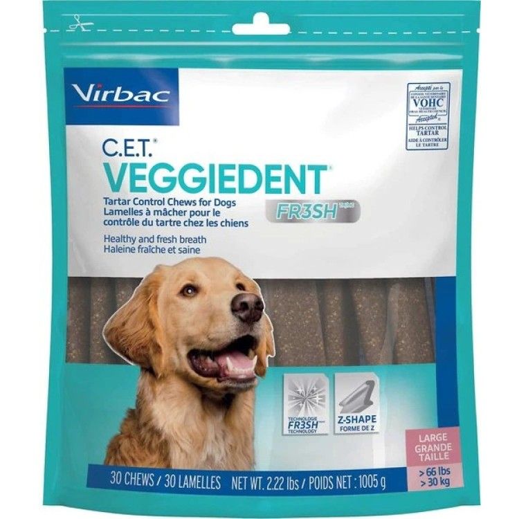 Veggiedent Fr3sh Large Dog (> 30 kg), 15 bucati (Farmacie)