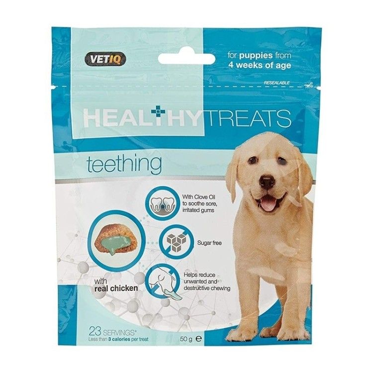 Vetiq Snack Puppy Teething, 50 g