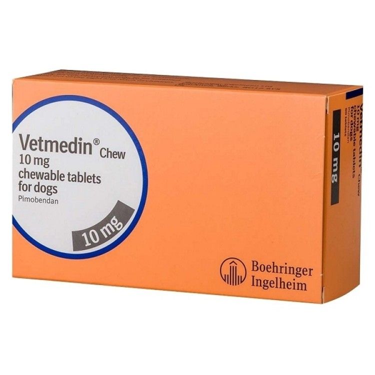 Vetmedin 10 mg, blister 10 comprimate masticabile, caini (PRESCRIPTIE NECESARA)