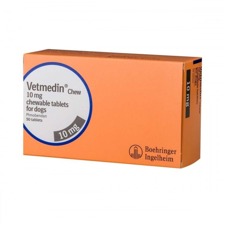 Vetmedin 10 mg, 50 comprimate masticabile caini