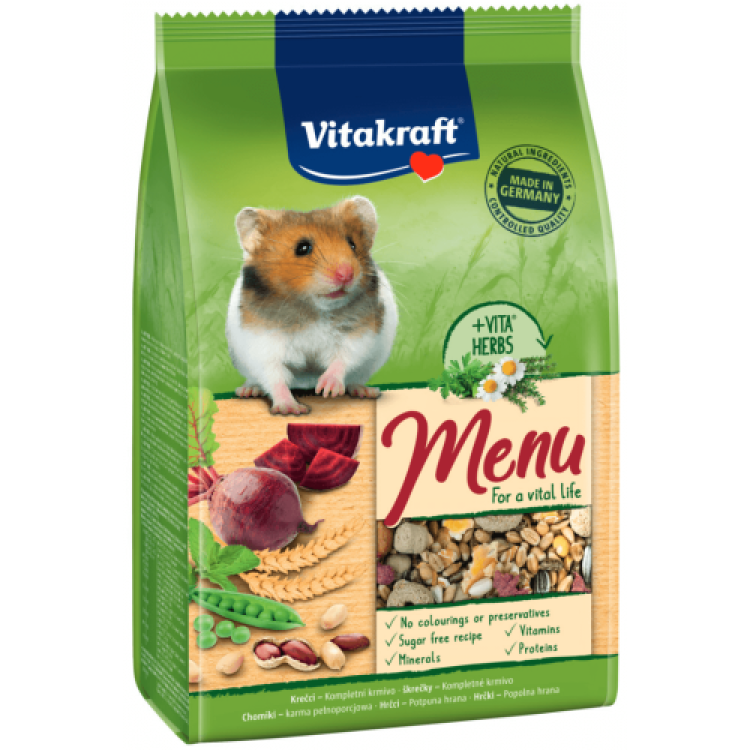 Meniu Hamsteri Vitakraft, 400 g (Hrana - Rozatoare)