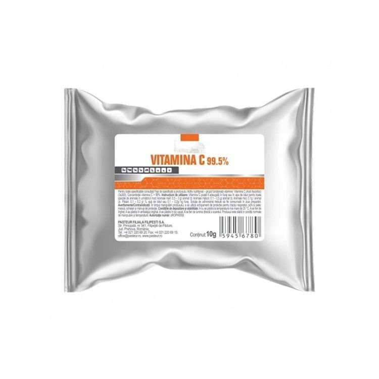 VITAMINA C 99,5%, pulbere orala, Pasteur, 10 g (Farmacie)