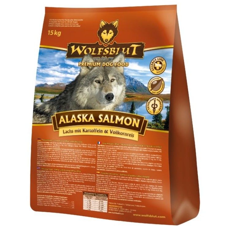 Wolfsblut Alaska Salmon, 15 kg