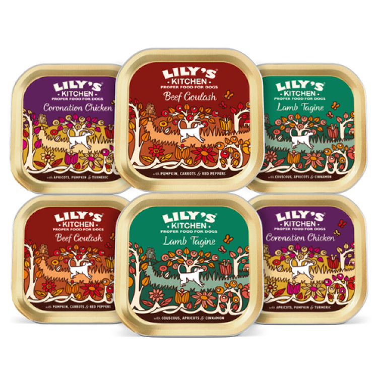 Lily's Kitchen World Dishes Trays Multipack 6x150 g