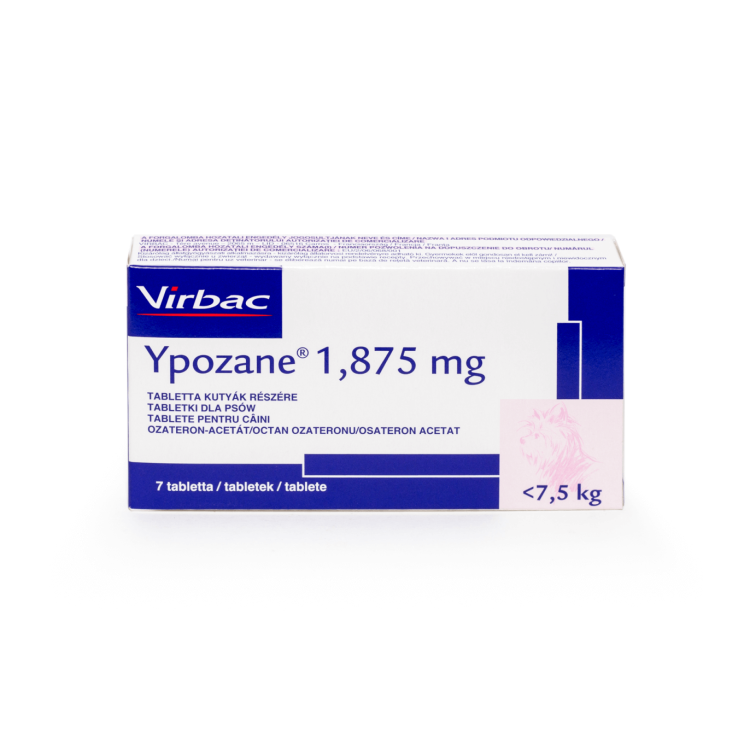 Ypozane 1.875 mg, (caini <7.5 kg) 7 tablete- Farmacie Caini - Hormonale Caini