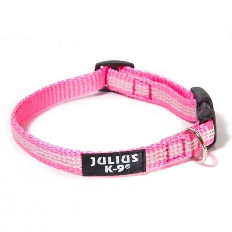 Zgarda IDC reglabila, roz, 14 mm x 24-36 cm