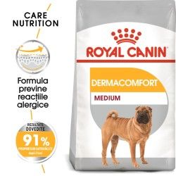 Royal Canin Medium Dermacomfort hrana uscata caine, prevenirea iritatiilor pielii