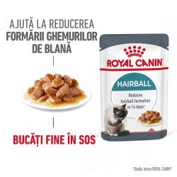 Royal Canin Hairball Care Adult hrana umeda pisica, limitarea ghemurilor de blana (in sos), 12 x 85 g