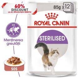 Royal Canin Sterilised Adult hrana umeda pisica sterilizata (in sos), 12x85 g