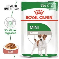 Royal Canin Mini Adult hrana umeda caine (in sos), 12 x 85 g