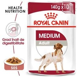 Royal Canin Medium Adult hrana umeda caine (in sos), 10 x 140 g