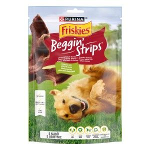 Friskies Beggin' Strips Cu Bacon, 120 g (Delicii - Caini)