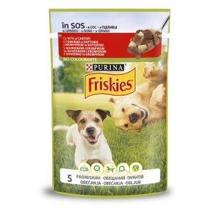 Friskies Adult Cu Vita Si Cartofi In Sos, 100 g (Hrana Umeda - Caini)