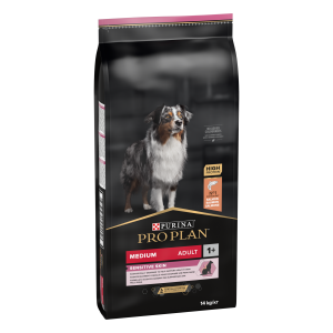 PURINA PRO PLAN ADULT Sensitive Skin, Talie Medie, Somon, 10 kg - main