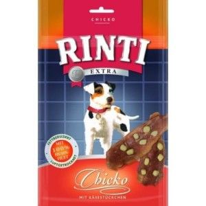 Recompense caini, Rinti Extra Chicko cu pui si branza, 80 g