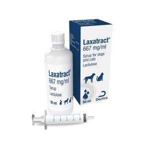 TRATAMENTUL CONSTIPATIEI LA CAINI SI PISICI SOLUTIE ORALA LAXATRACT (LACTULOZA) 667MG/ML 50 ML