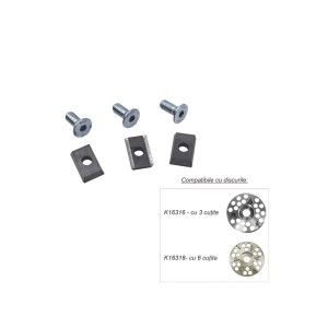SET 3 CUTITE+3 SURUBURI PENTRU DISC ABRAZIV K16318 & K16316/K16320 (Accesorii - Rumegatoare)