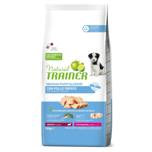 Natural Trainer, Maxi Dog Puppy & Junior cu Pui, 12 kg