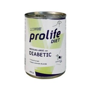 Dieta veterinara caini, Prolife Vet Diabetic Medium & Large, 400 g (Diete Veterinare - Caini)