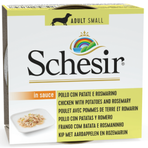 Schesir Dog Adult Small Pui/ Cartof, 85 g