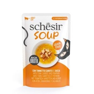 Hrana umeda pisici, Schesir Soup, Ton & Dovleac in supa, 40 g (Hrana Umeda - Pisici)