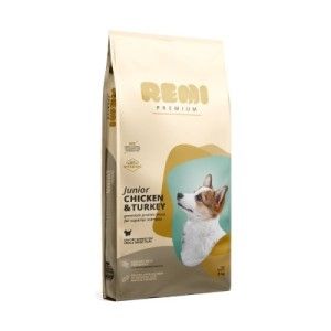 Hrana Uscata Caini, Remi Premium Junior Small Breed cu Pui si Curcan, 8 kg (Hrana Uscata - Caini)