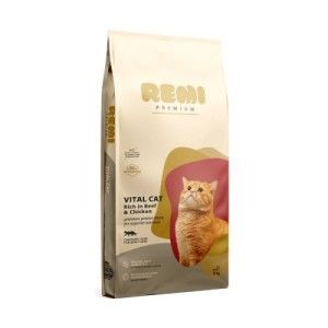 Hrana Uscata Pisici, Remi Premium Adult Vital cu Vita, 8 kg (Hrana Uscata - Pisici)