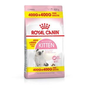 Royal Canin Kitten, 400 g + 400 g CADOU