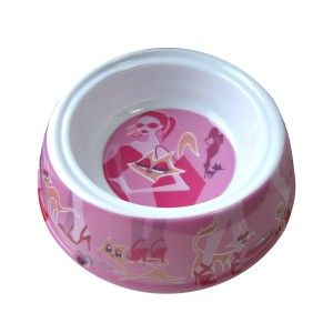 Castron Melamina Pisici Glamour Roz 150ml