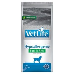 Vet Life Natural Diet Dog Hypoallergenic, Egg and Rice, 2 kg