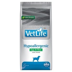 Vet Life Natural Diet Dog Hypoallergenic Egg and Rice, 12 kg