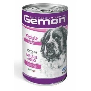 Gemon Chunks Adult Maxi - Porc si Orez - 1250g