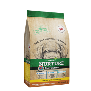 Hrana catei de talie medie si mare Pure Nurture Puppy, cu pui si orez, 3 kg (Hrana Uscata - Caini)