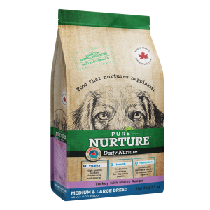 Hrana caini de talie medie si mare Pure Nurture, cu orz si curcan, 3 kg (Hrana Uscata - Caini)