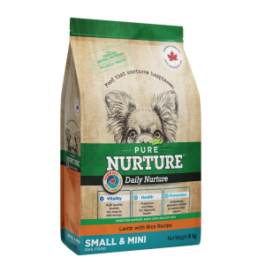 Hrana caini de talie mica si mini Pure Nurture, cu miel si orez, 8 kg (Hrana Uscata - Caini)
