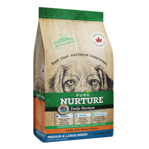 Hrana caini de talie medie si mare Pure Nurture, cu orz si miel, 3 kg (Hrana Uscata - Caini)