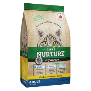 Hrana pisici adulte Pure Nurture, cu orz si pui, 8 kg (Hrana Uscata - Pisici)