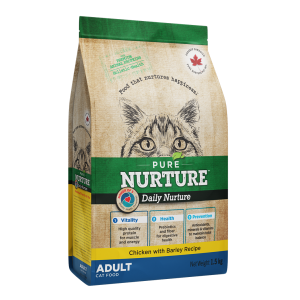 Hrana pisici adulte Pure Nurture, cu orz si pui, 1.5 kg (Hrana Uscata - Pisici)