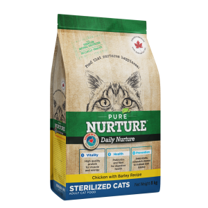 Hrana pisici sterilizate Pure Nurture, cu orz si pui, 8 kg (Hrana Uscata - Pisici)