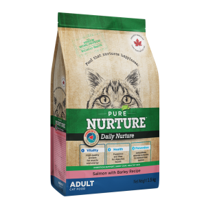 Hrana pisici adulte Pure Nurture, cu orz si somon, 1.5 kg (Hrana Uscata - Pisici)