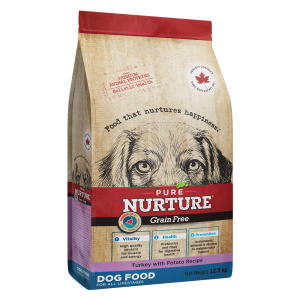 Hrana caini de toate varstele Pure Nurture Grainfree, cu cartofi si curcan, 12.5 kg (Hrana Uscata - Caini)